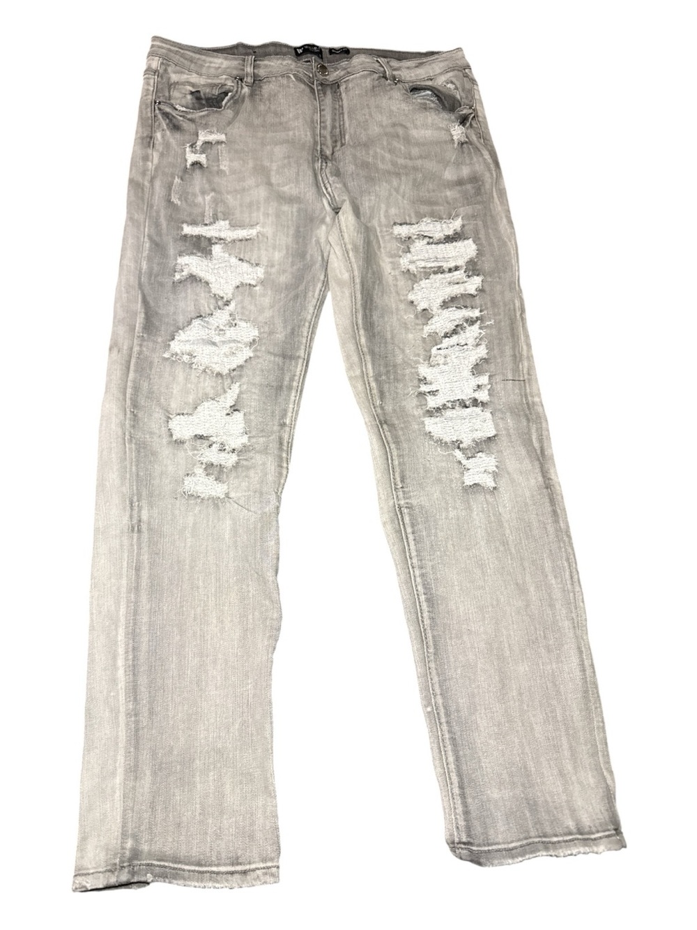 Waimea Distressed Gray Jeans 40x32 Skinny Fit